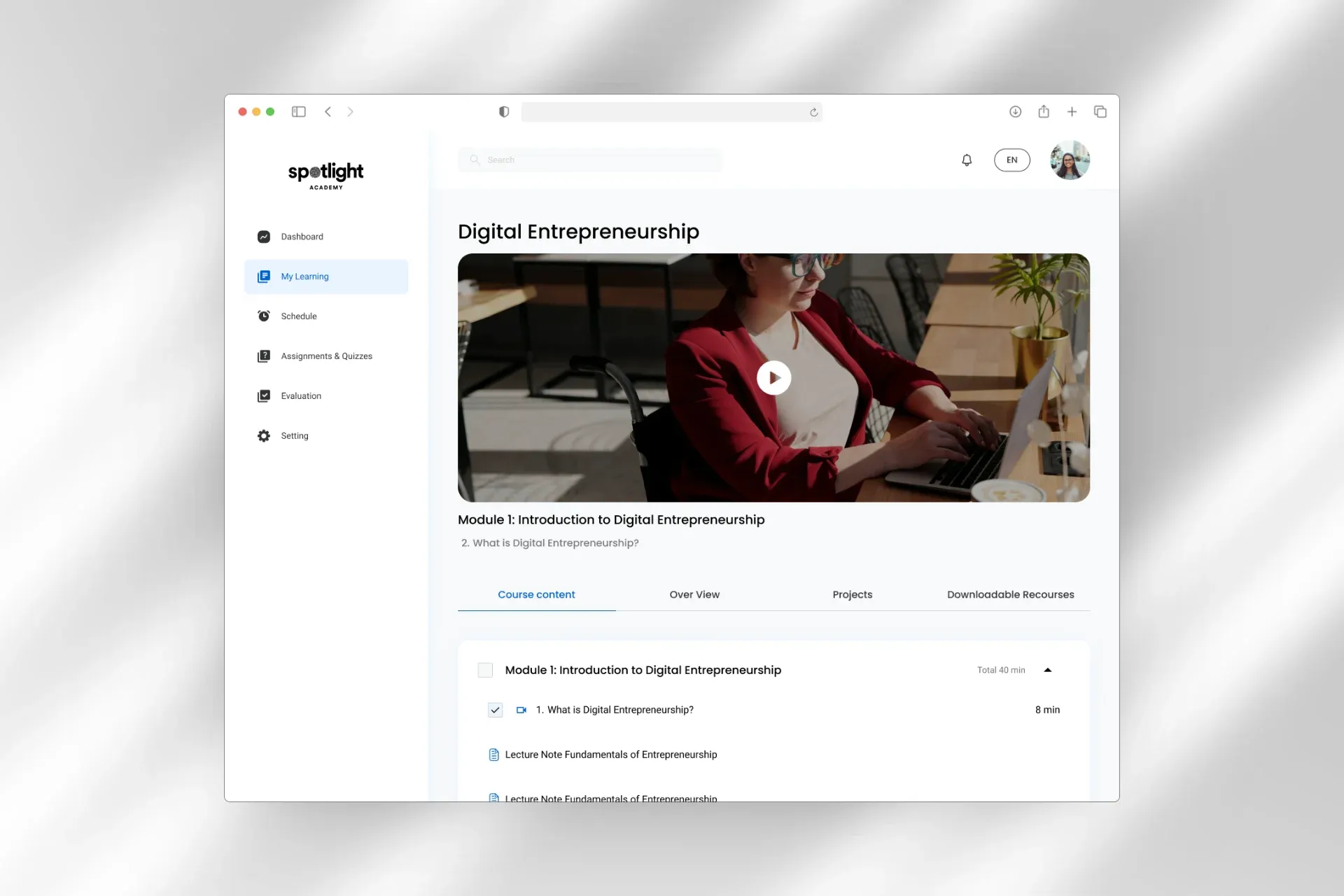 Learning Management System & Digital Education Platform